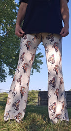 Baha Ranch Vintage Rodeo Cowgirl Flare Pants