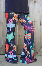 Baha Ranch Neon Vegas Flare Pants