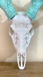 Graphic Whitetail "Maze Runner" Antler Mount