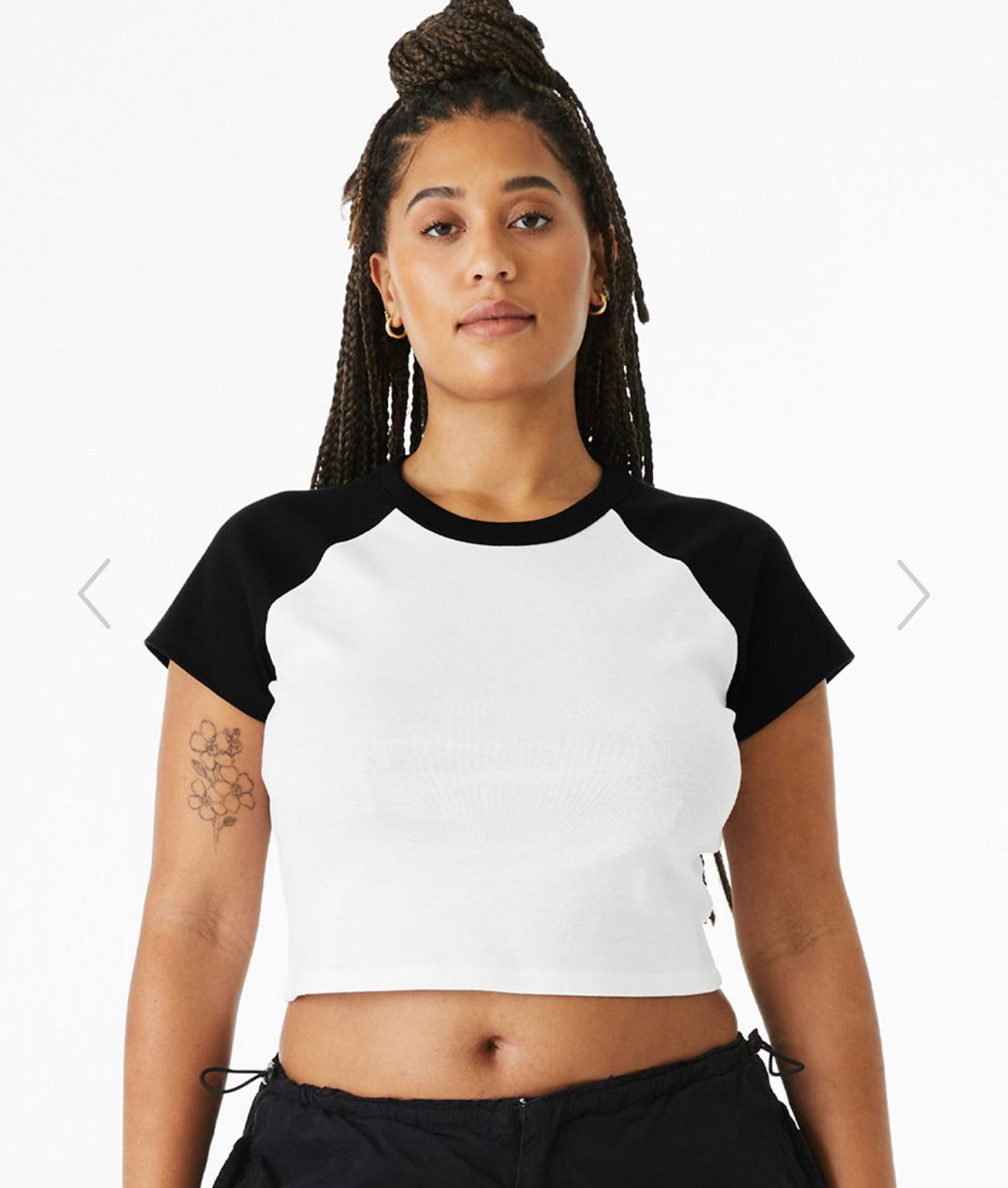 Exhale the BS Micro Rib Raglan Baby Tee