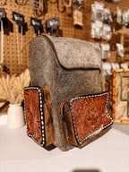 Evangeline Cowhide Backpack #46