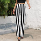 Baha Ranch Beetlejuice Striped Flare Pants