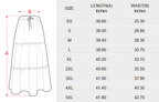 Baha Ranch Retro Pop Western Prairie Maxi Skirt