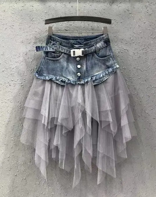 Miss Sparkling | Denim Tutu Skirt