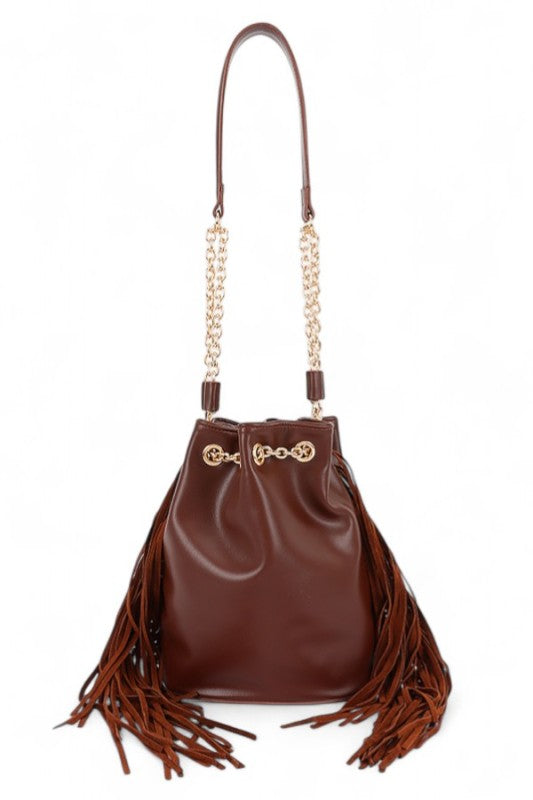 The Canyon Fringe Bucket Bag