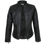 Black Leather Motorcycle Jacket | Stylish and Warm for Bikers & Nightlife