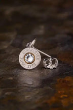 30-06 Bullet Head Stud Earrings Sterling Silver Backs and Posts