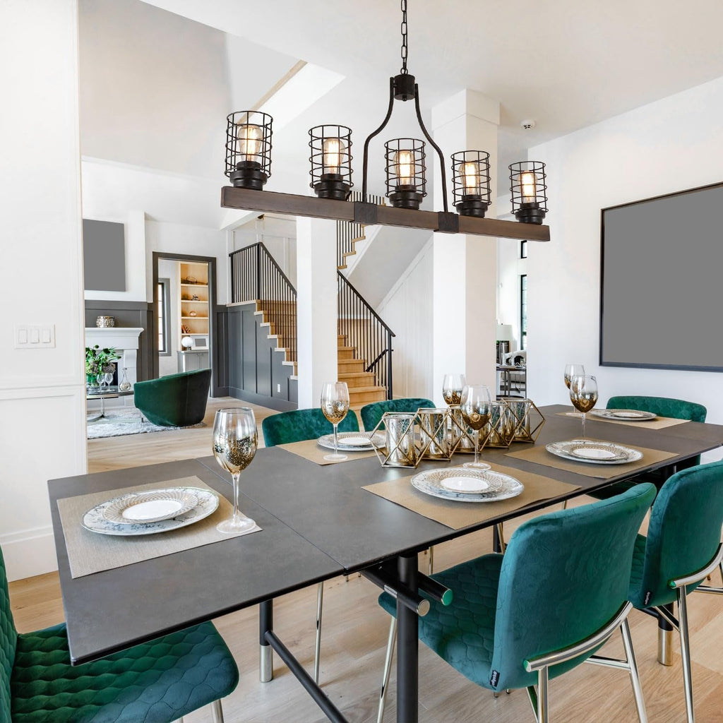 Farmhouse 5-Light Cage Rustic Chandelier