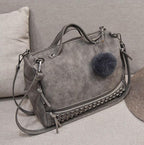 Rustic Charm Leather Shoulder Bag – Stylish Cowgirl Handbag