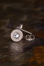 357 Mag Bullet Head Stud Earrings