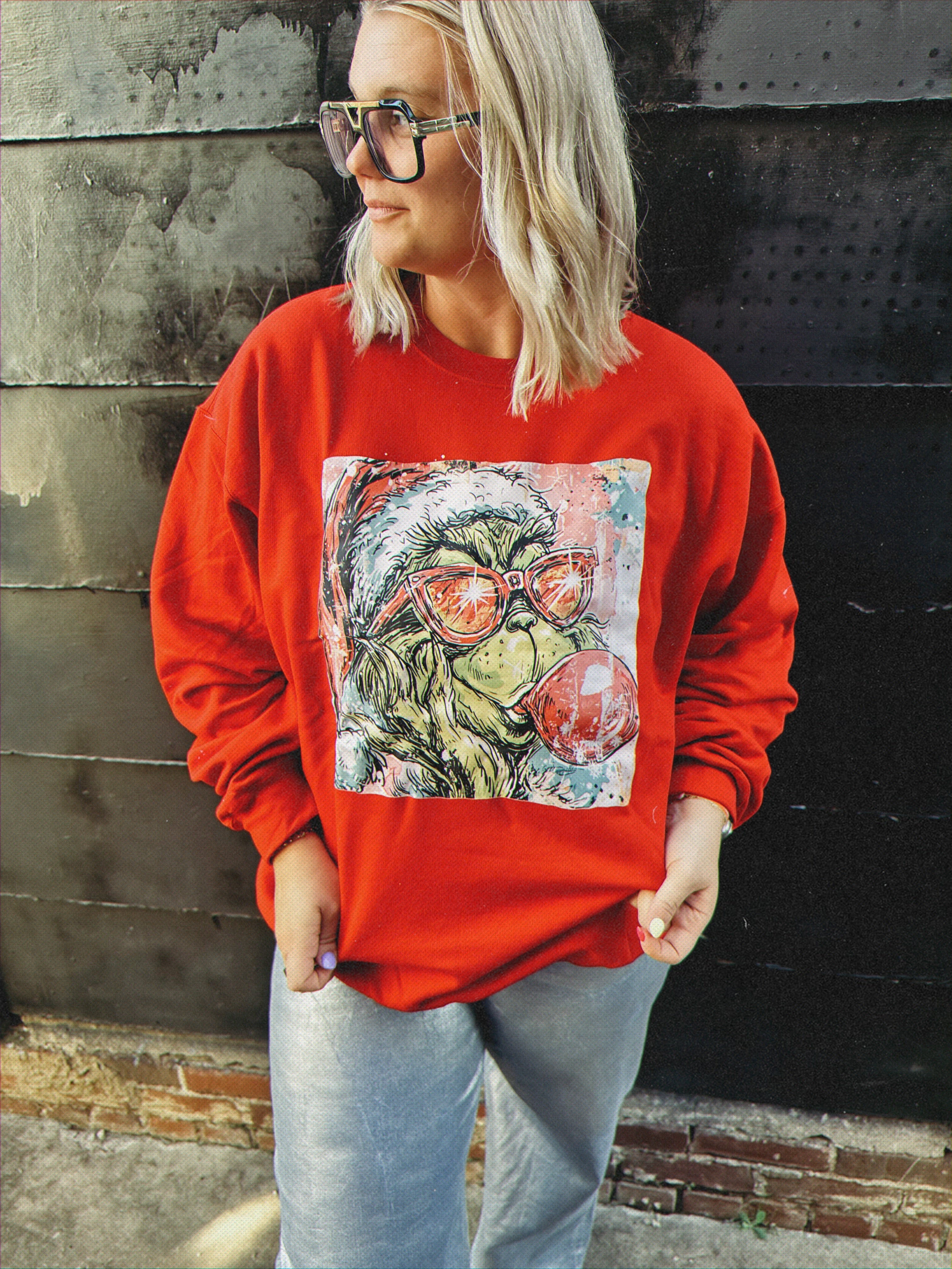 Grinch bubble gum