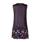 Coastal Cowgirl Boho Dress – Sleeveless Summer Dress with Floral Detail