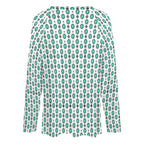 Baha Ranch Turquoise Concho Long Sleeve Top
