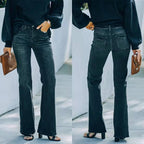 High Waist Black Pencil Jeans – Perfect Fit for Cowgirls