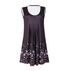 Coastal Cowgirl Boho Dress – Sleeveless Summer Dress with Floral Detail