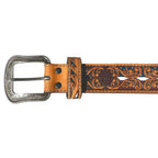 3D Patriotic USA Flag - Mens Leather Belt