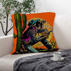 Wild West Cowboy Throw Pillow Case Made in America