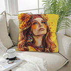 Retro Girl Pillow Case Made in America