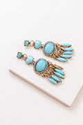 The Desert Sky Turquoise Drop Earrings
