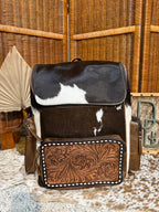 Evangeline Cowhide Backpack #95