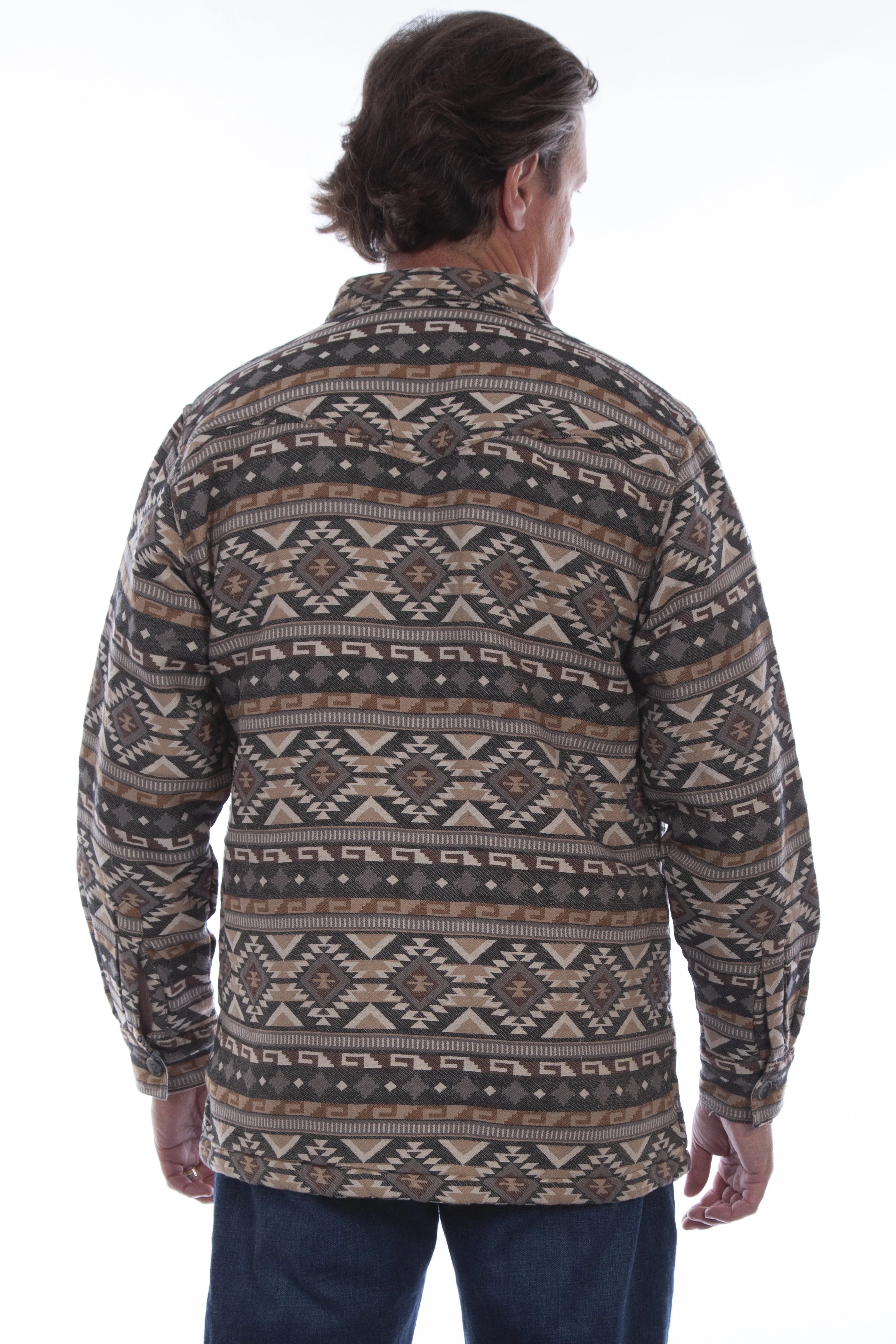 Scully Desert Mesa - Men's Western Flannel Shirt Jacket