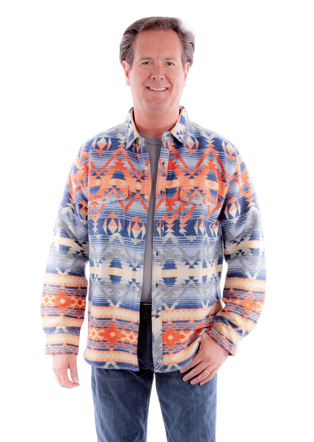 Scully Sierra Vista - Men's Western Flannel Shirt Jacket