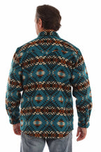 Scully Mesa Crest - Men's Western Flannel Shirt Jacket