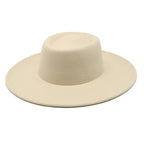 Ella Wide Brim Wool Jazz Hat – Stylish Felt Hat in 16 Colors
