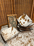 Cowhide & Leather Decorative Bowl
