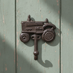 Charming Cast Iron Tractor Hook - Rustic Farmhouse Wall Accent