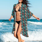 Baha Ranch Southwestern Aztec Duster Kimono Coverup