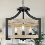 3-Light Rustic Farmhouse Pendant Light