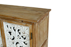 Accent Cabinet With 4 Doors Farmhouse Sideboard Buffet Cabinet