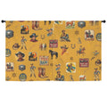 Vintage Cowboy Collage Western Curtains 52" x 63" Made in America