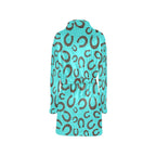 Turquoise Horseshoe Women's Western Bath Robe