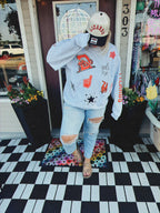 Custom Faux Patched Sweatshirt