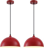 2 Farmhouse Dome Pendant Lights