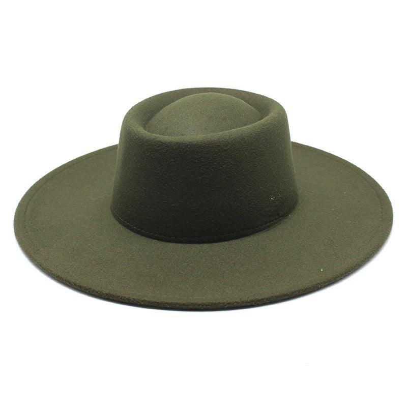 Ella Wide Brim Wool Jazz Hat – Stylish Felt Hat in 16 Colors