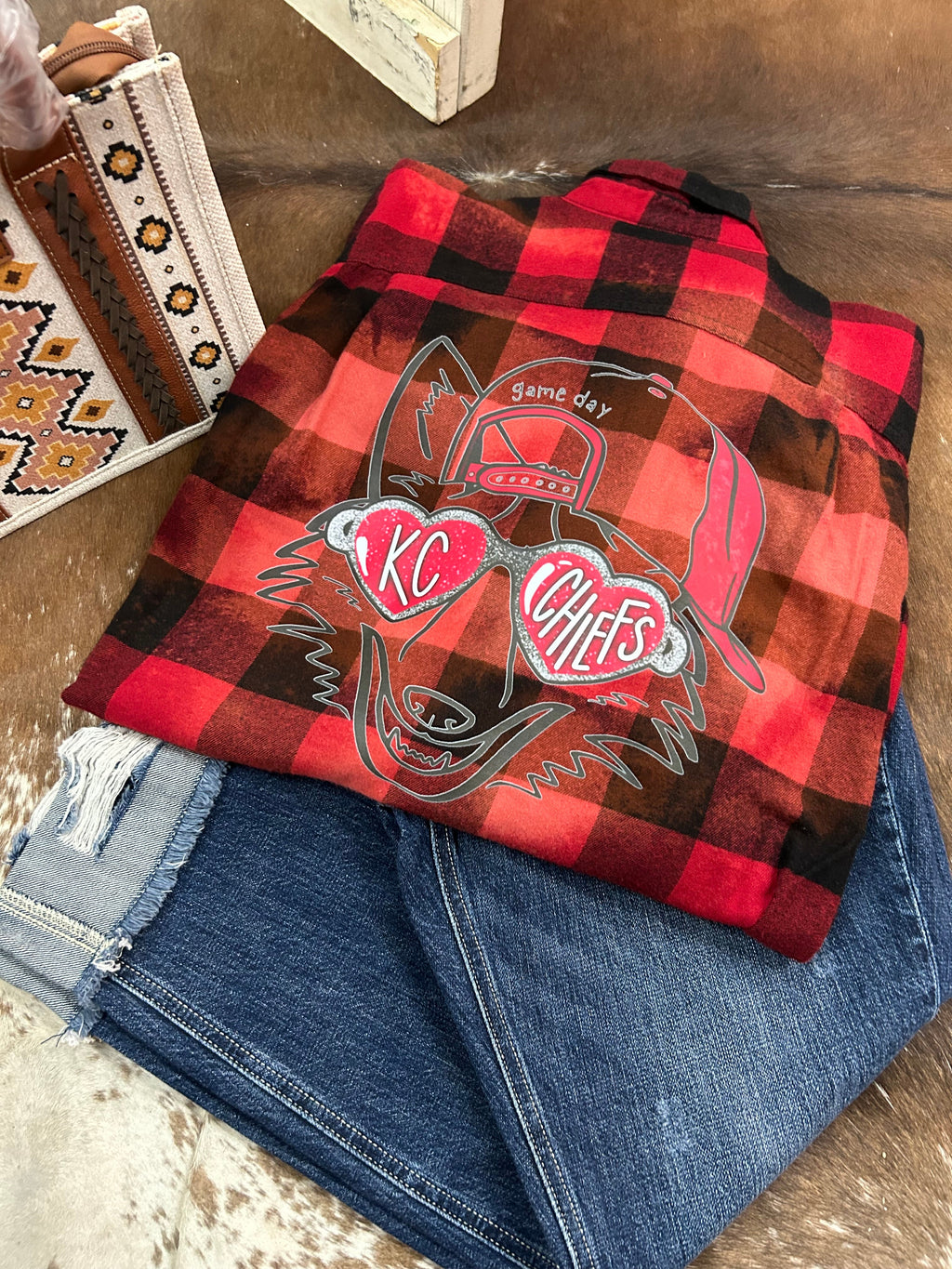 Chiefs Wolf Bleached Flannel WS