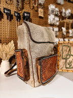 Evangeline Cowhide Backpack #40