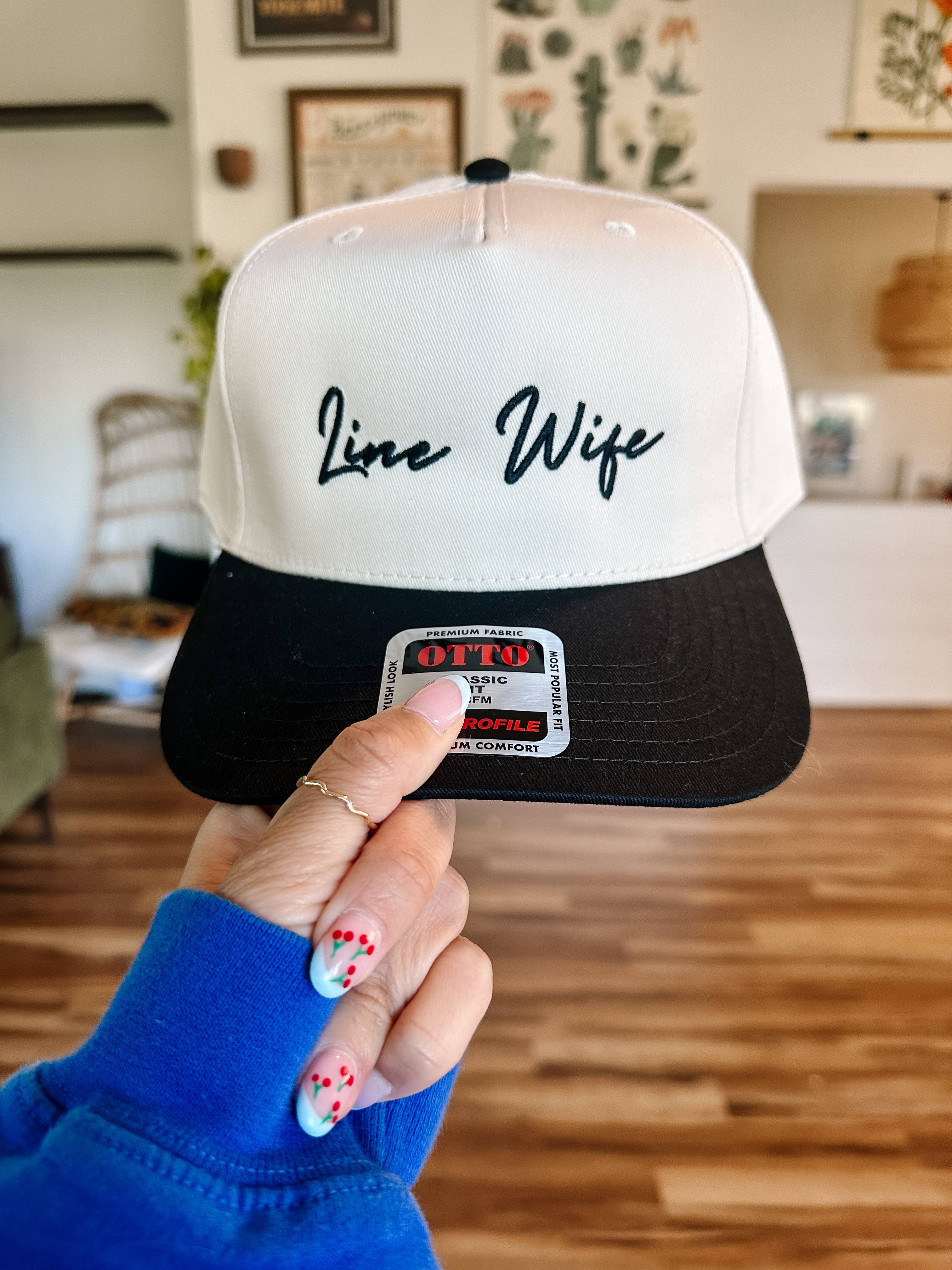Line Wife Embroidered Hat