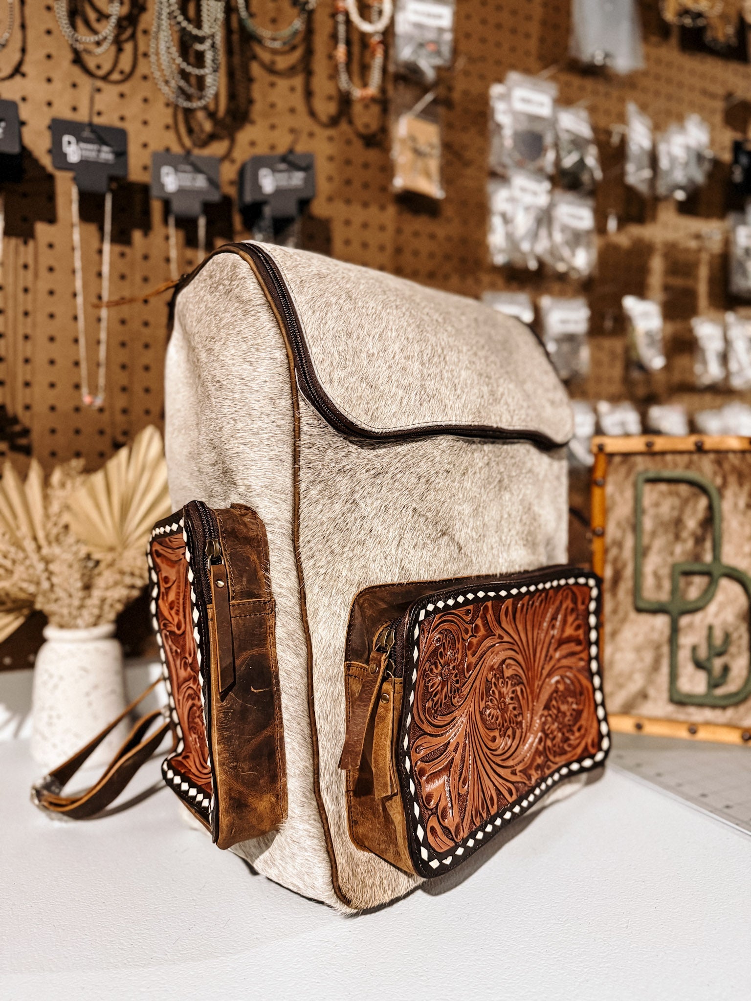 Evangeline Cowhide Backpack #31