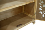 Accent Cabinet With 4 Doors Farmhouse Sideboard Buffet Cabinet