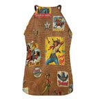 Baha Ranch Vintage Cowgirl Collage Western Tank Top