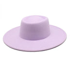 Ella Wide Brim Wool Jazz Hat – Stylish Felt Hat in 16 Colors