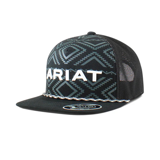 ARIAT Aztec Rope (Black/Grey) - Trucker Cap