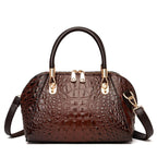 Crocodile Pattern Messenger Shoulder Bag – Stylish Cowgirl Bag for Any Occasion
