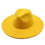 Modern Classic Felt Fedora – Stylish Wide Brim Wool Hat for Men and Women