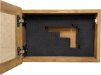 Bald Eagle & American Flag Patriotic Decorative Wall-Mounted Secure Gun Cabinet