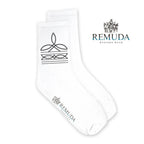 Boot Stitch Adult Unisex Western Crew Socks